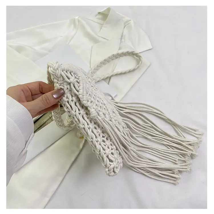 Pink Handmade Tassel Bag for Women — feature 25