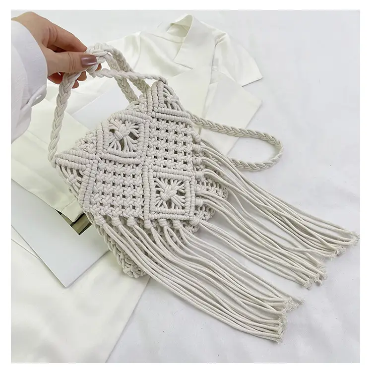 Pink Handmade Tassel Bag for Women — feature 26
