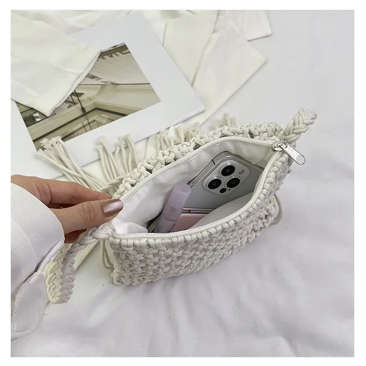 Pink Handmade Tassel Bag for Women — feature 28