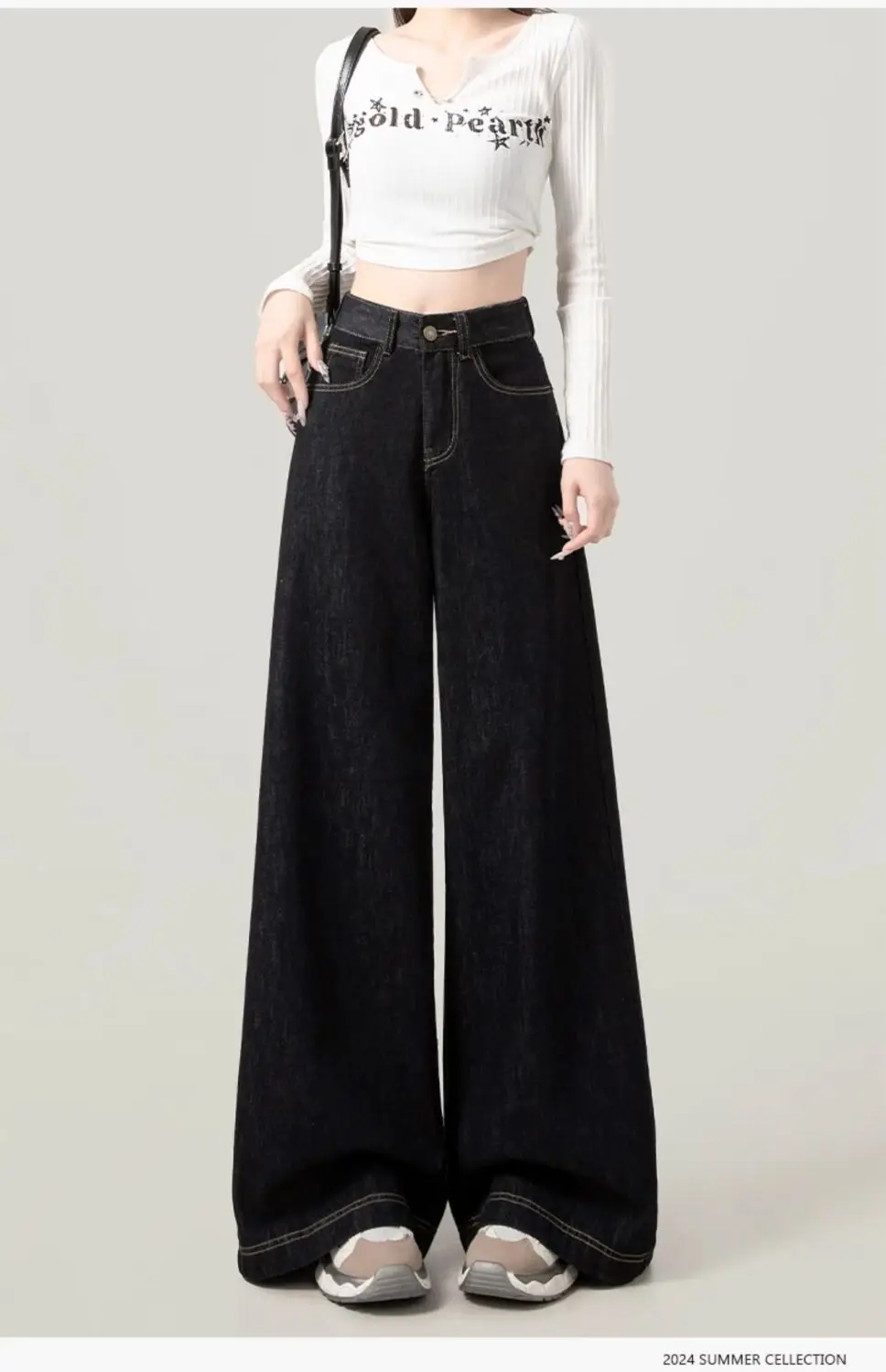 Dark Blue Wide Leg High Waist Jeans 2025 — feature 10