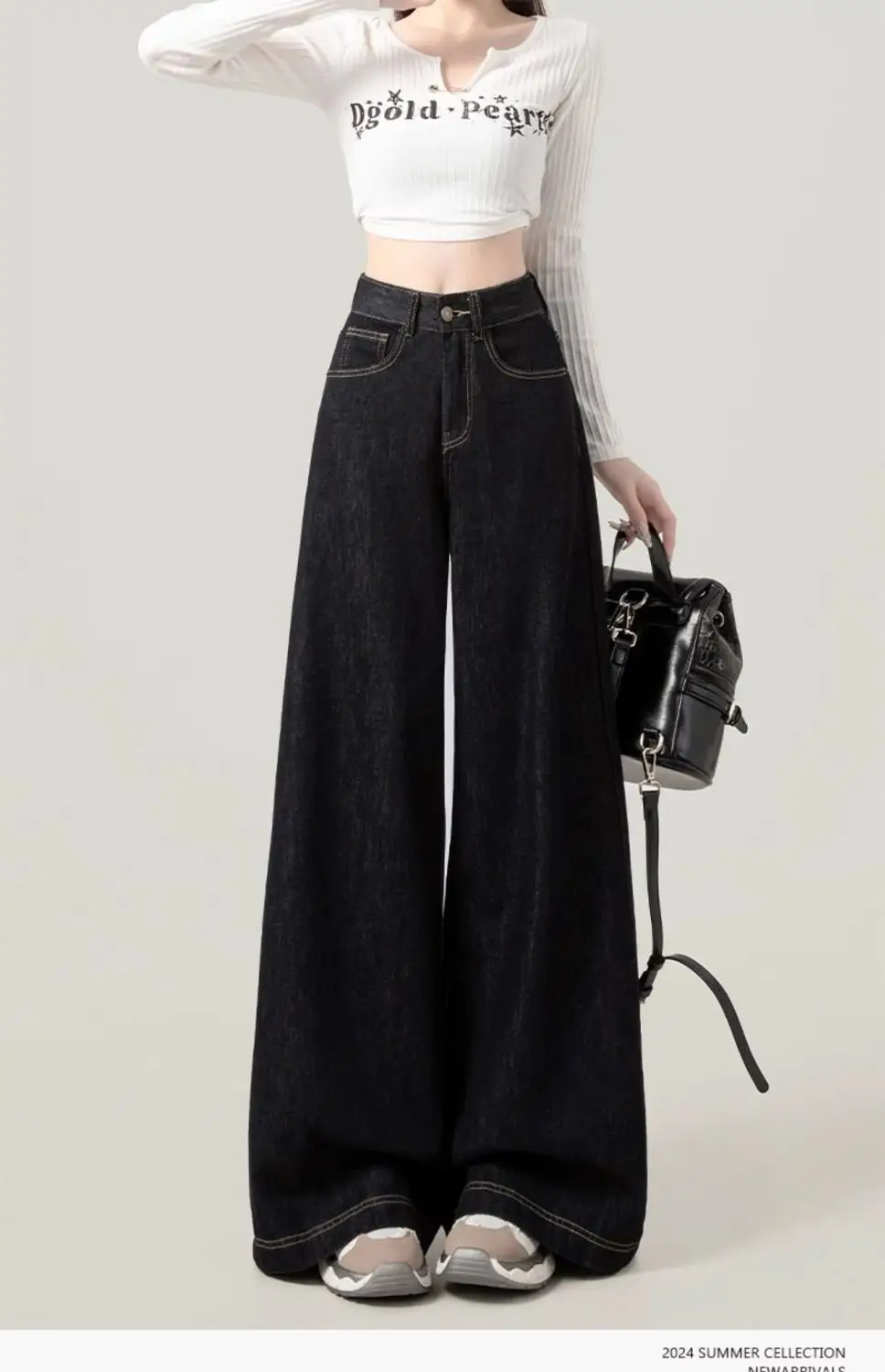 Dark Blue Wide Leg High Waist Jeans 2025 — feature 7