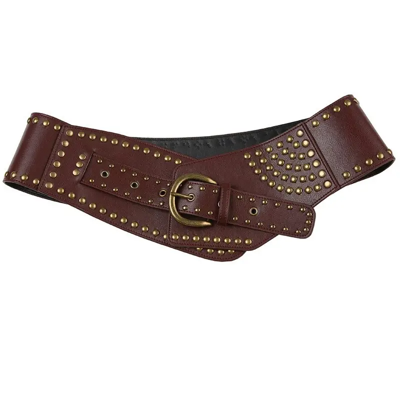 New Y2K Rivet Punk Wide Belt for Hot Girl Fashion — feature 4