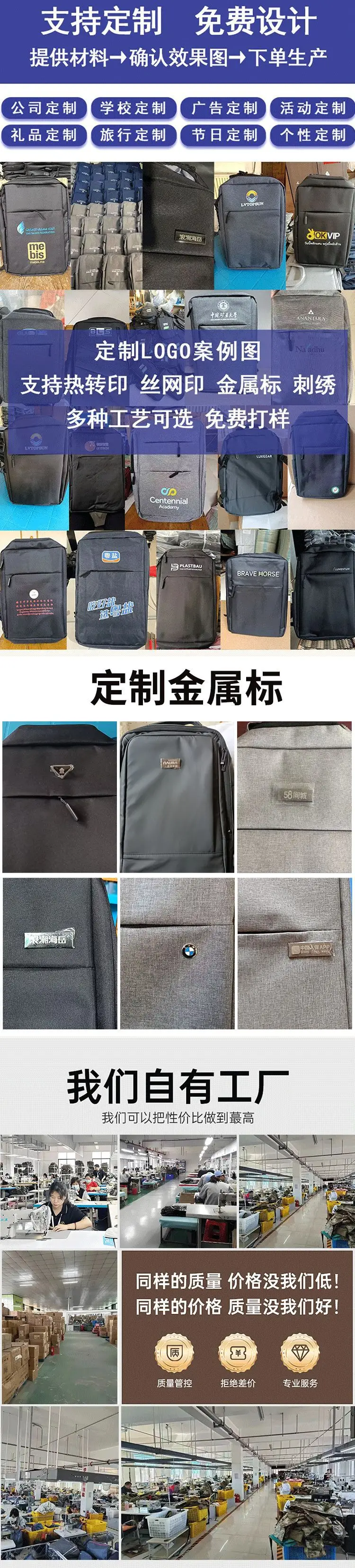 Custom Printed Logo Travel Bag Large Capacity Outdoor Travel Bag Luggage Bag Satchel Shoulder Bag Fitness Bag — feature 1