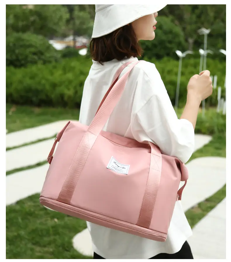 Custom Printed Logo Travel Bag Large Capacity Outdoor Travel Bag Luggage Bag Satchel Shoulder Bag Fitness Bag — feature 18