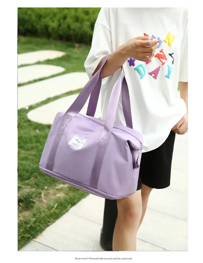 Custom Printed Logo Travel Bag Large Capacity Outdoor Travel Bag Luggage Bag Satchel Shoulder Bag Fitness Bag — feature 22