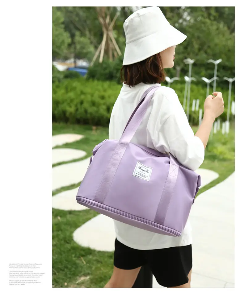 Custom Printed Logo Travel Bag Large Capacity Outdoor Travel Bag Luggage Bag Satchel Shoulder Bag Fitness Bag — feature 24