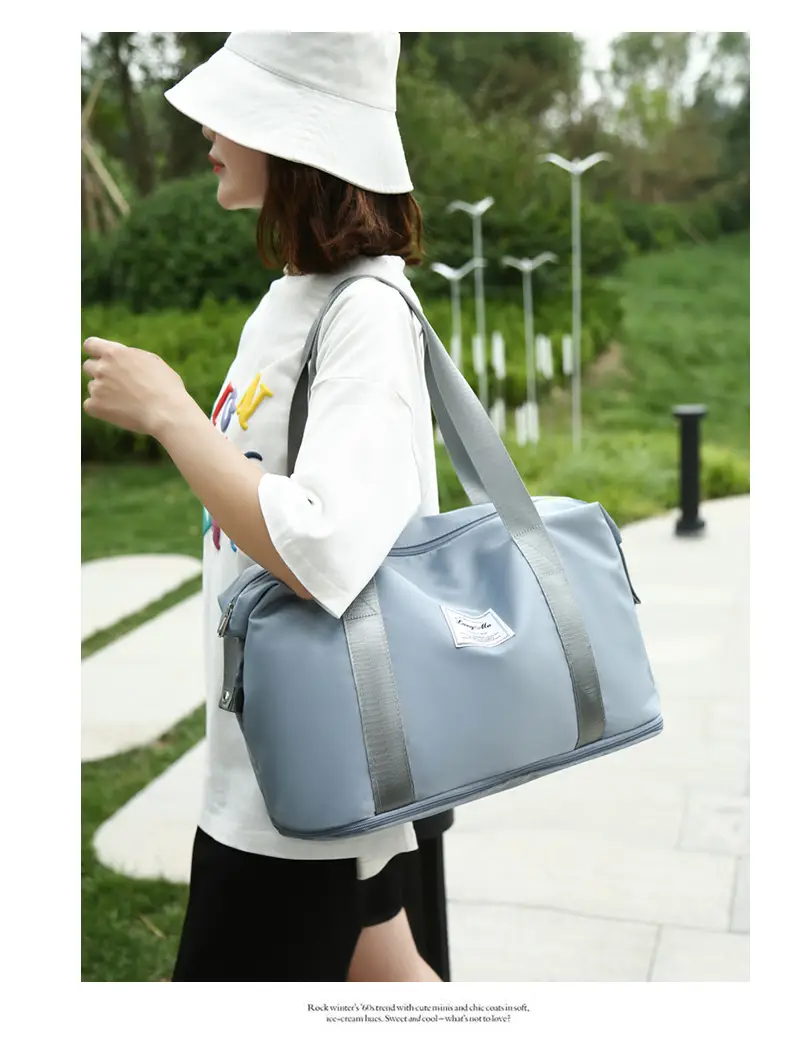 Custom Printed Logo Travel Bag Large Capacity Outdoor Travel Bag Luggage Bag Satchel Shoulder Bag Fitness Bag — feature 28
