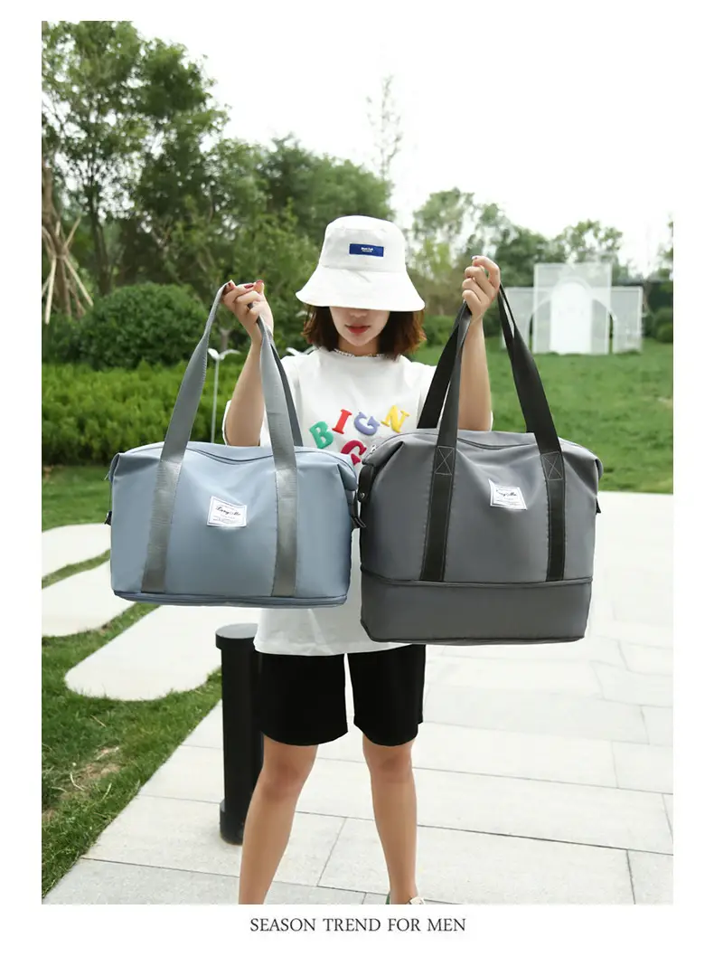 Custom Printed Logo Travel Bag Large Capacity Outdoor Travel Bag Luggage Bag Satchel Shoulder Bag Fitness Bag — feature 29