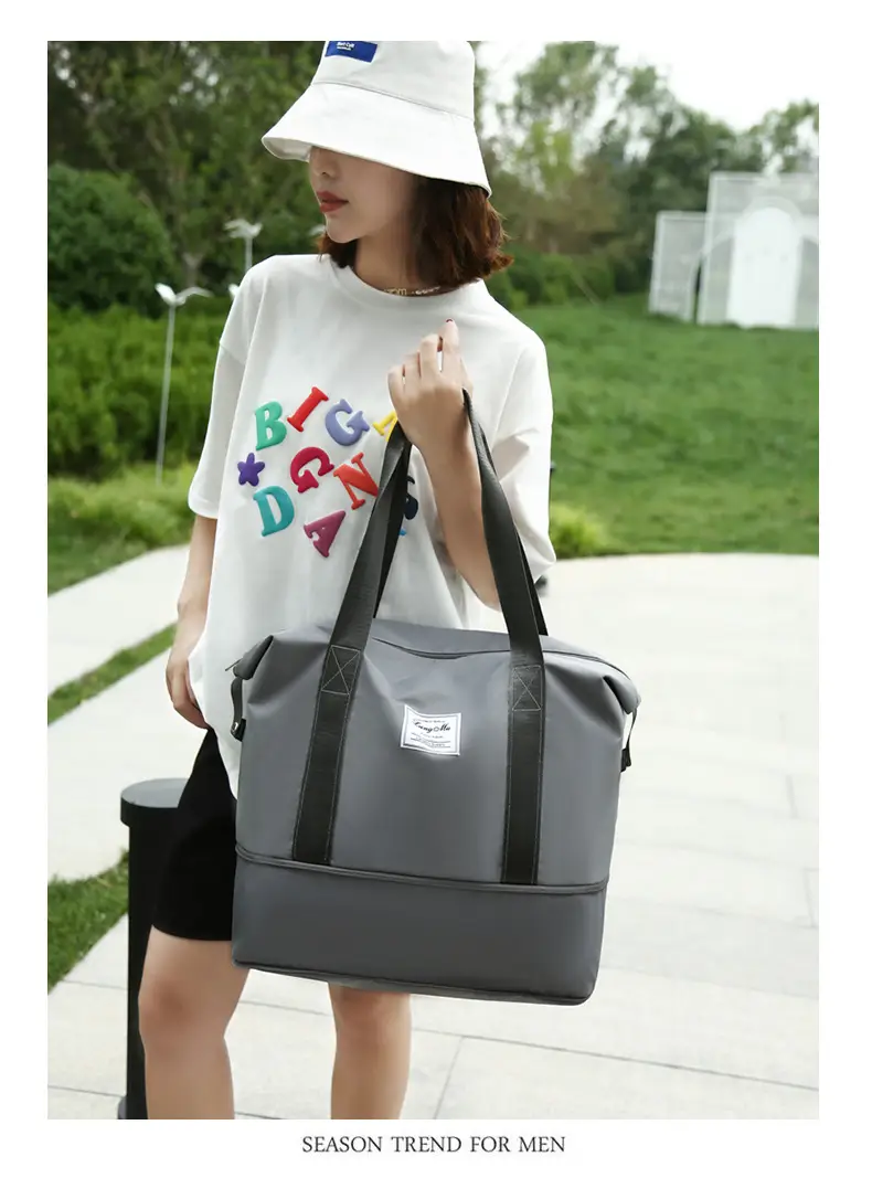 Custom Printed Logo Travel Bag Large Capacity Outdoor Travel Bag Luggage Bag Satchel Shoulder Bag Fitness Bag — feature 30
