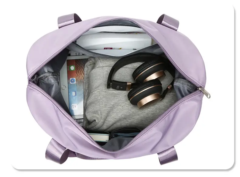 Custom Printed Logo Travel Bag Large Capacity Outdoor Travel Bag Luggage Bag Satchel Shoulder Bag Fitness Bag — feature 9