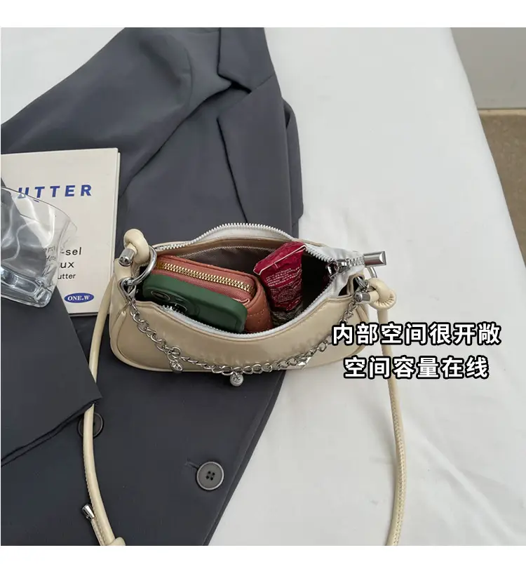 Elegant Yellow Chain Shoulder Bag for Women — feature 9