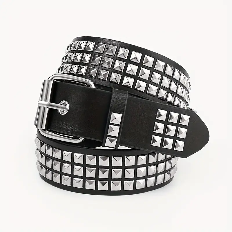 Women's Rivet Belt with 5-Point Star Decor - Image 4