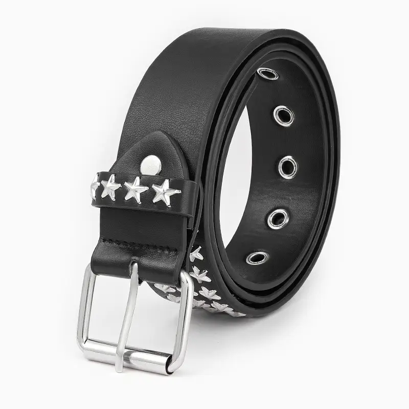 Women's Rivet Belt with 5-Point Star Decor — feature 5