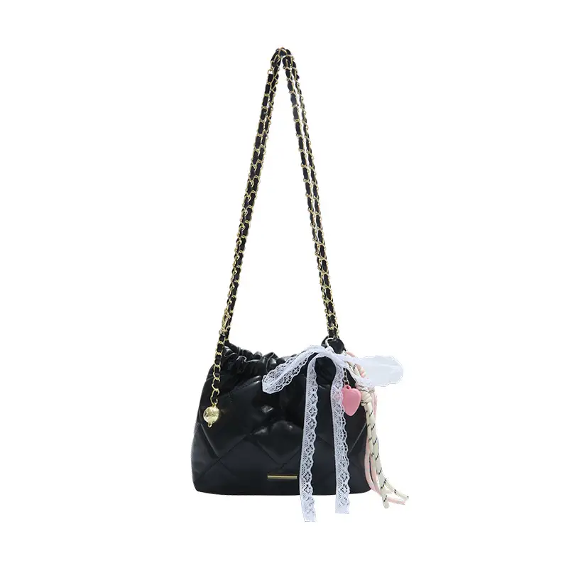 Quilted Chain Bucket Bag for Women 2025 New Fashion - Image 9