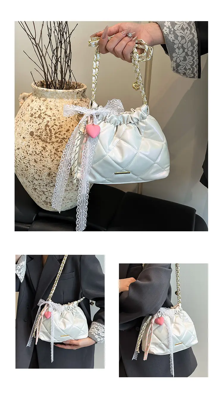 Quilted Chain Bucket Bag for Women 2025 New Fashion — feature 10