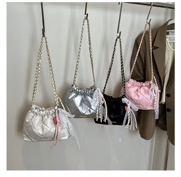 Quilted Chain Bucket Bag for Women 2025 New Fashion — feature 12