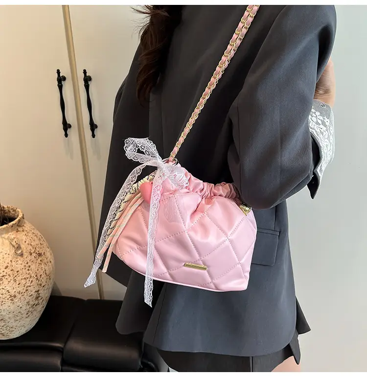 Quilted Chain Bucket Bag for Women 2025 New Fashion — feature 14