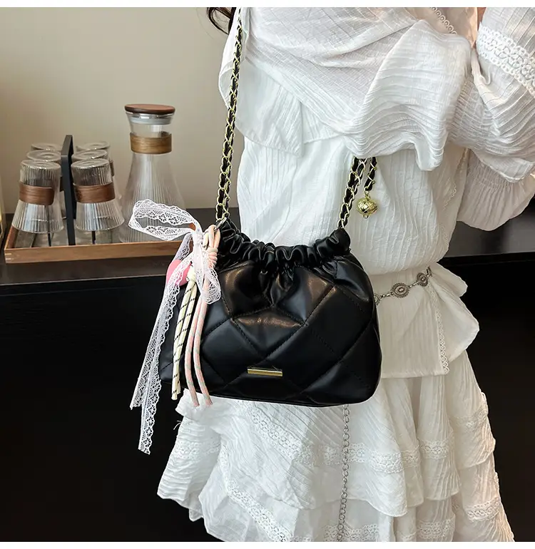 Quilted Chain Bucket Bag for Women 2025 New Fashion — feature 16