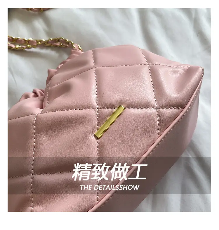 Quilted Chain Bucket Bag for Women 2025 New Fashion — feature 5