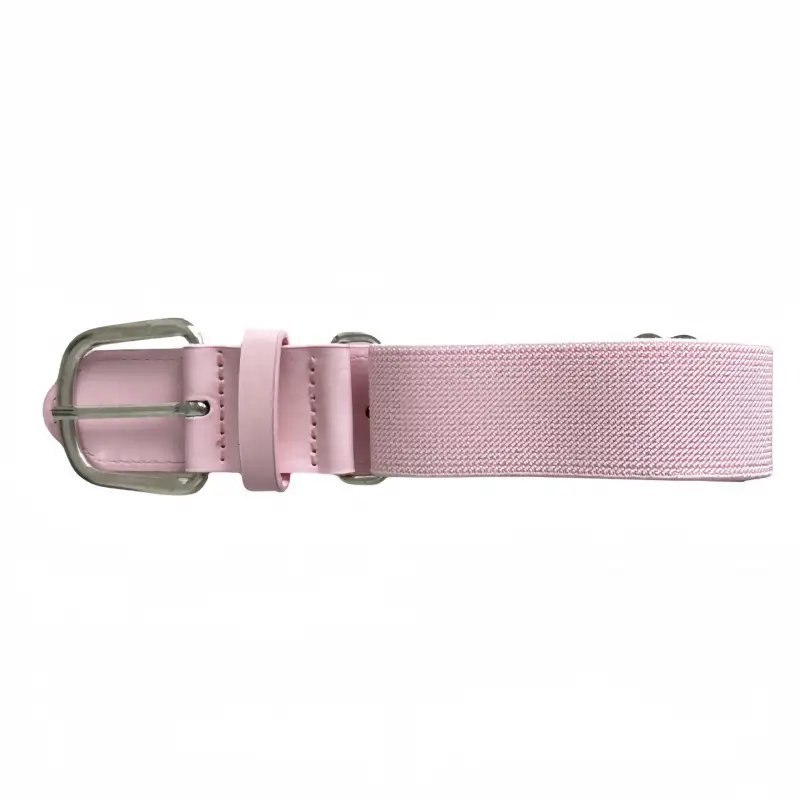 Pink Elastic Baseball Belt for Youth & Students