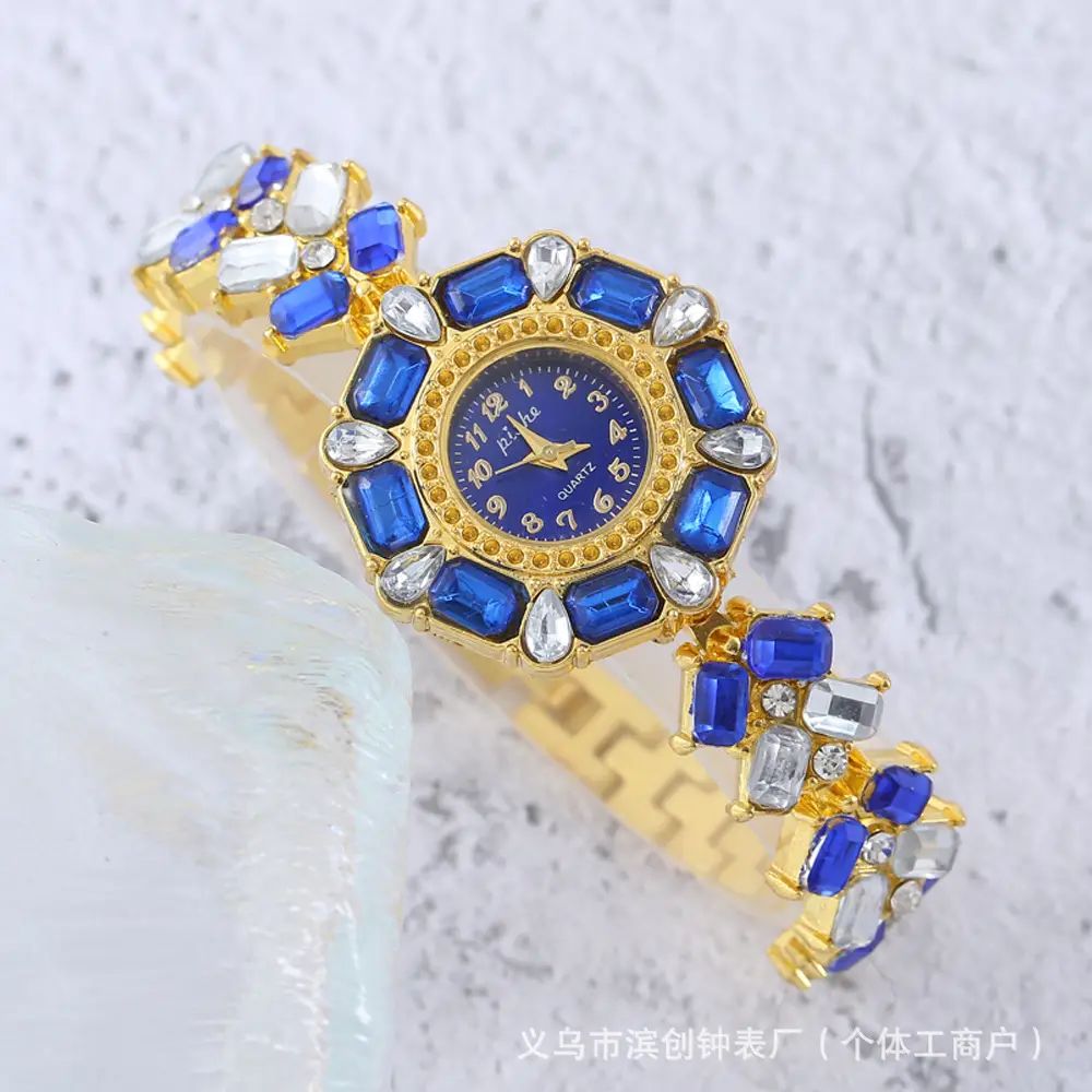 Red Gemstone Women's Cross-border Quartz Watch - Image 3