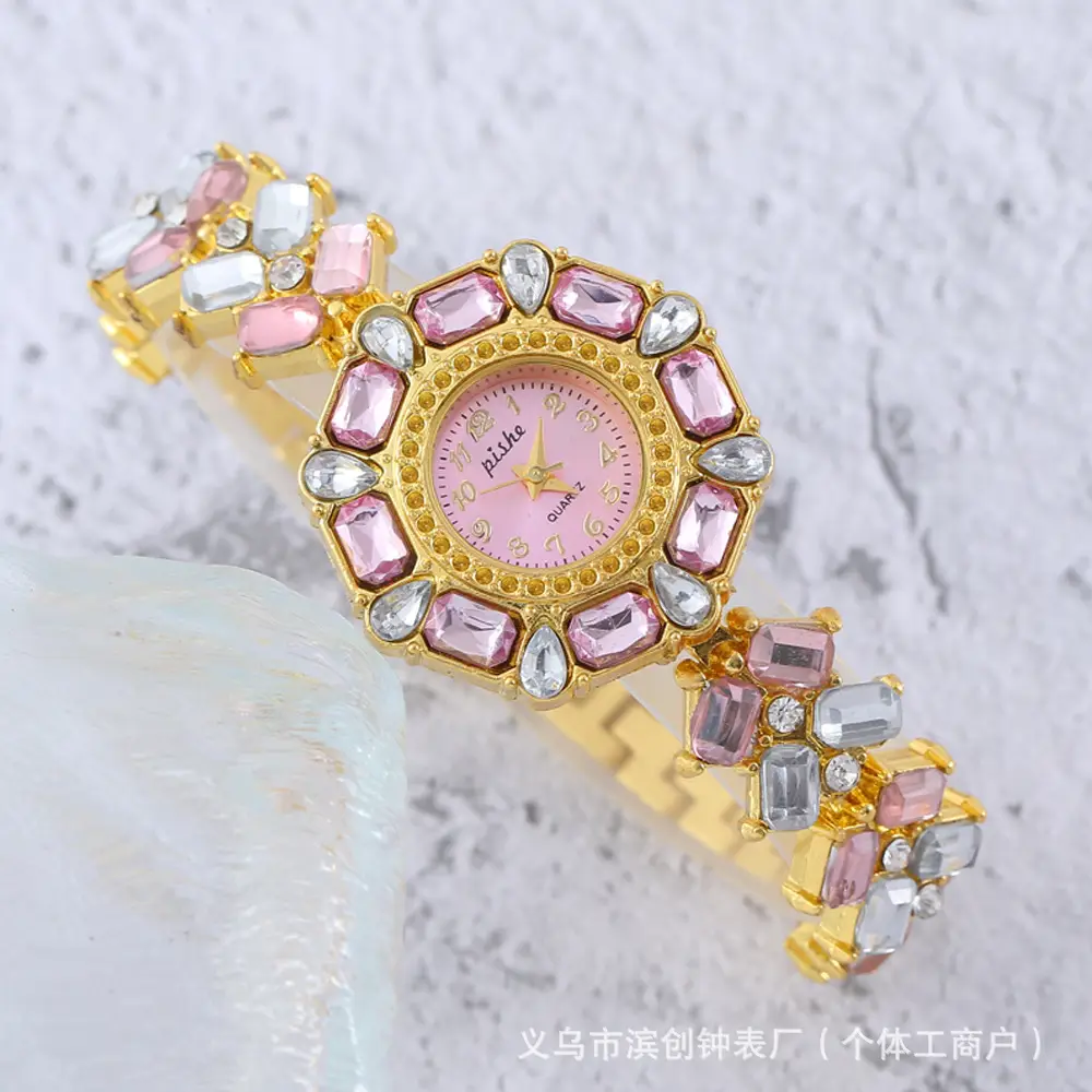 Red Gemstone Women's Cross-border Quartz Watch - Image 4