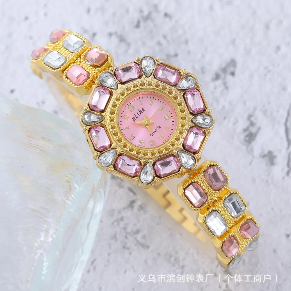 Red Gemstone Women's Cross-border Quartz Watch - Image 8