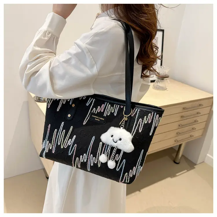 Women Korean Style Ins Tote Bag with Cute Bear Design — feature 20