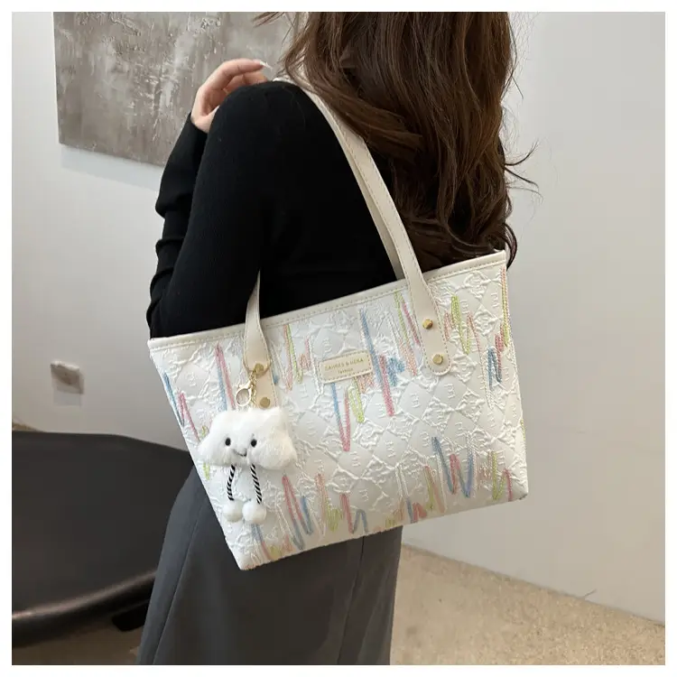 Women Korean Style Ins Tote Bag with Cute Bear Design — feature 29