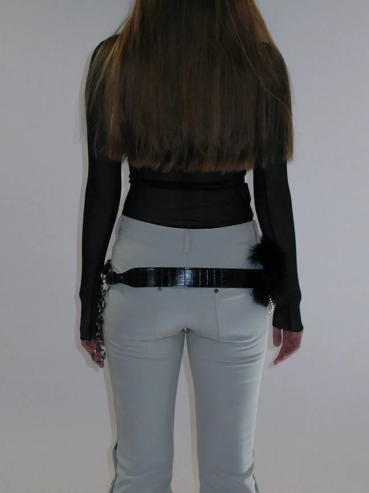 2025 Fur Belt Y2K Retro Silver Sparkle Belt — feature 6