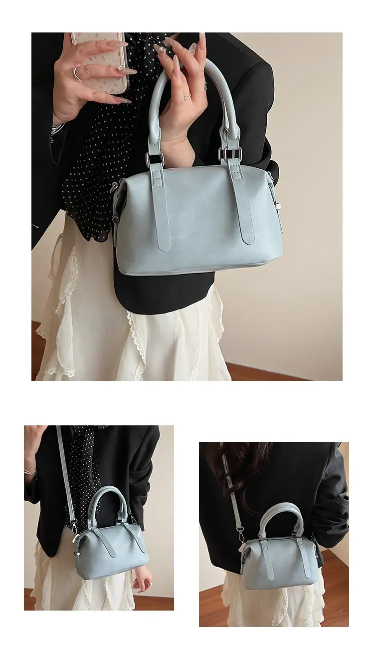 Light Blue Leather Handbag for Women 2026 — feature 10