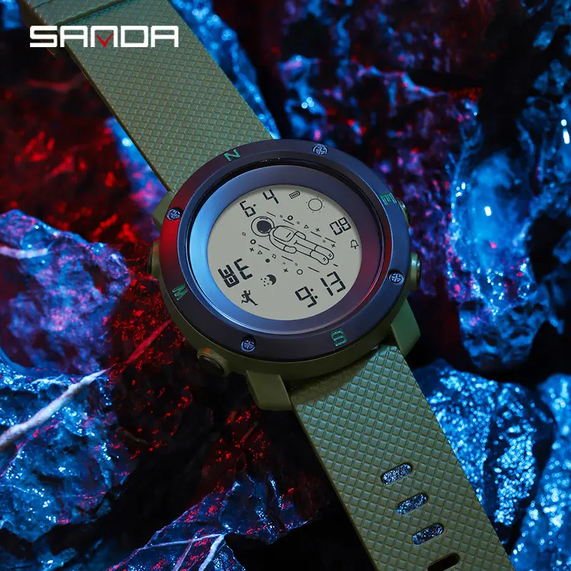 Astronaut Digital Watch Blue Sport Waterproof - Image 7