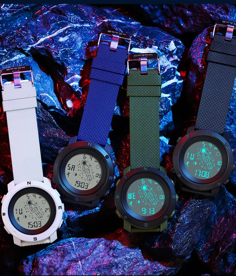 Astronaut Digital Watch Blue Sport Waterproof — feature 15
