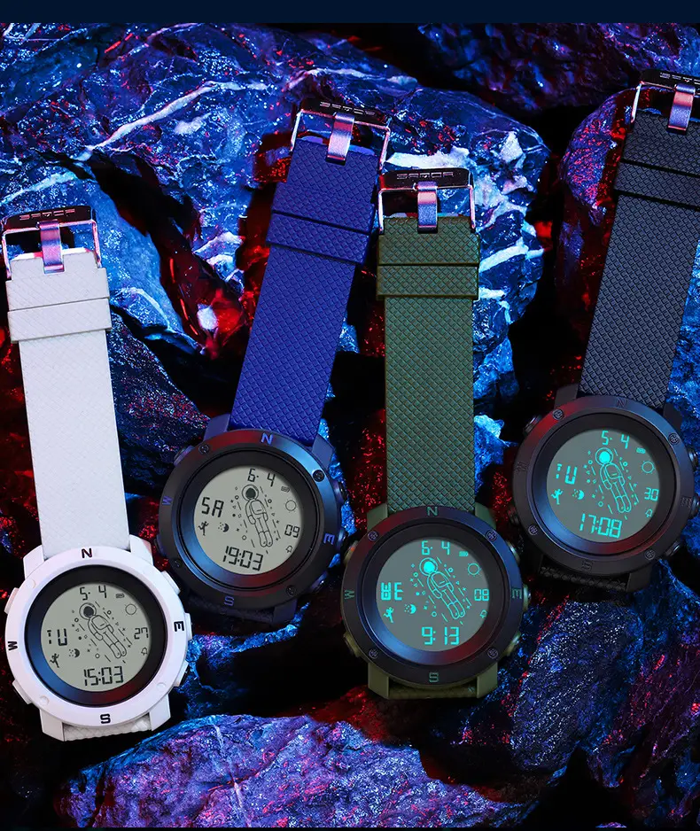 Astronaut Digital Watch Blue Sport Waterproof — feature 30