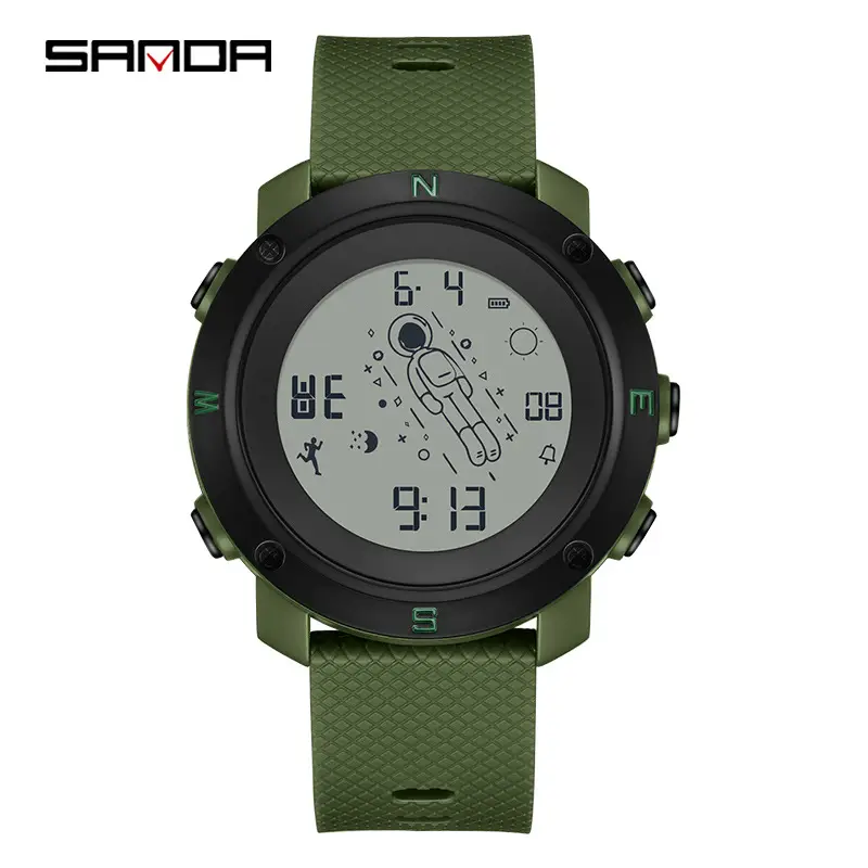 Astronaut Digital Watch Blue Sport Waterproof - Image 2