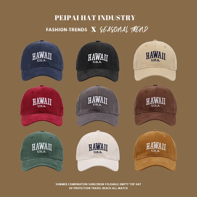 Hawaii USA Sunscreen Cap Women Blue — feature 2