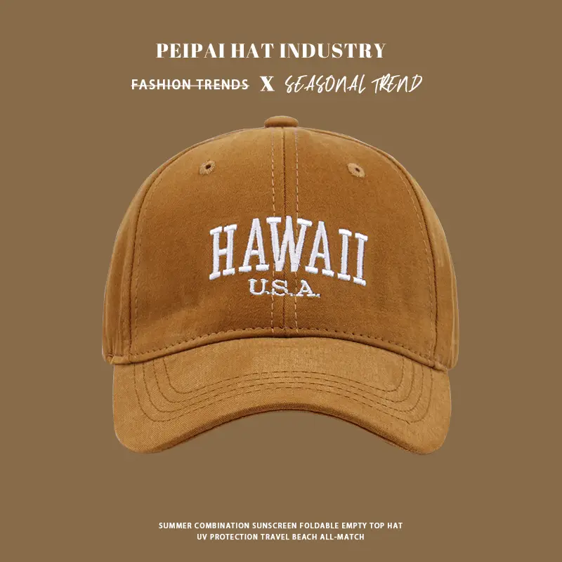 Hawaii USA Sunscreen Cap Women Blue — feature 4