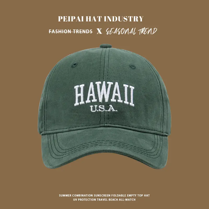 Hawaii USA Sunscreen Cap Women Blue — feature 6