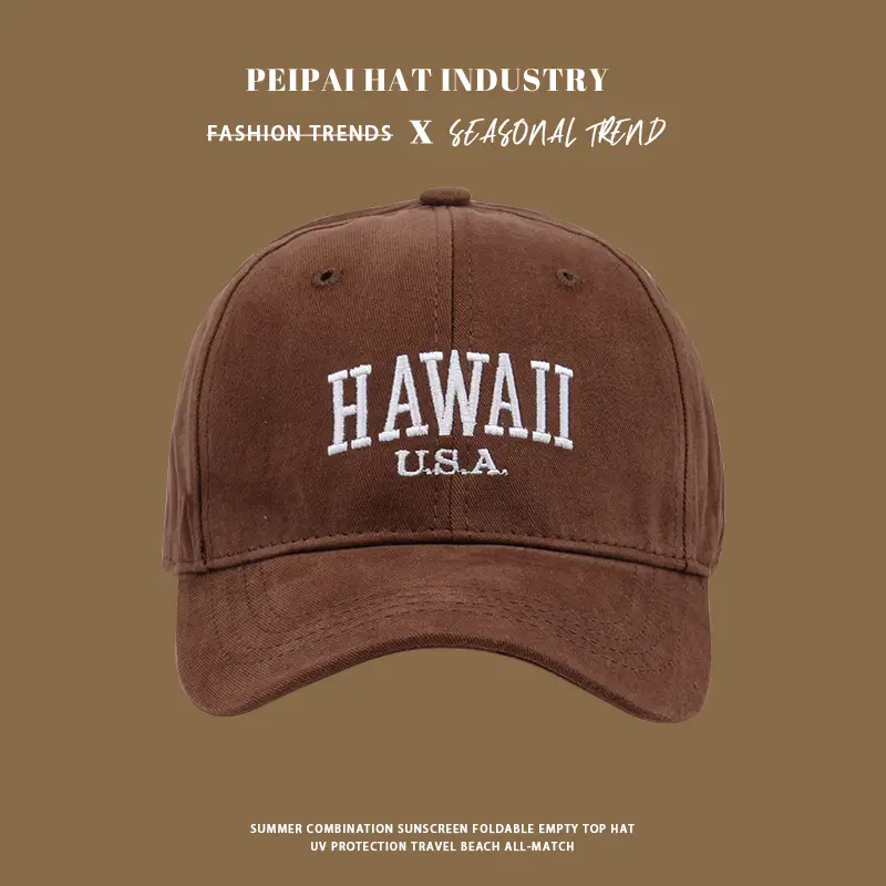 Hawaii USA Sunscreen Cap Women Blue — feature 7