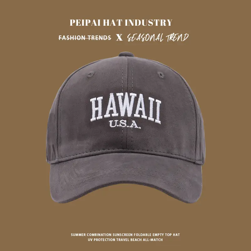 Hawaii USA Sunscreen Cap Women Blue — feature 8