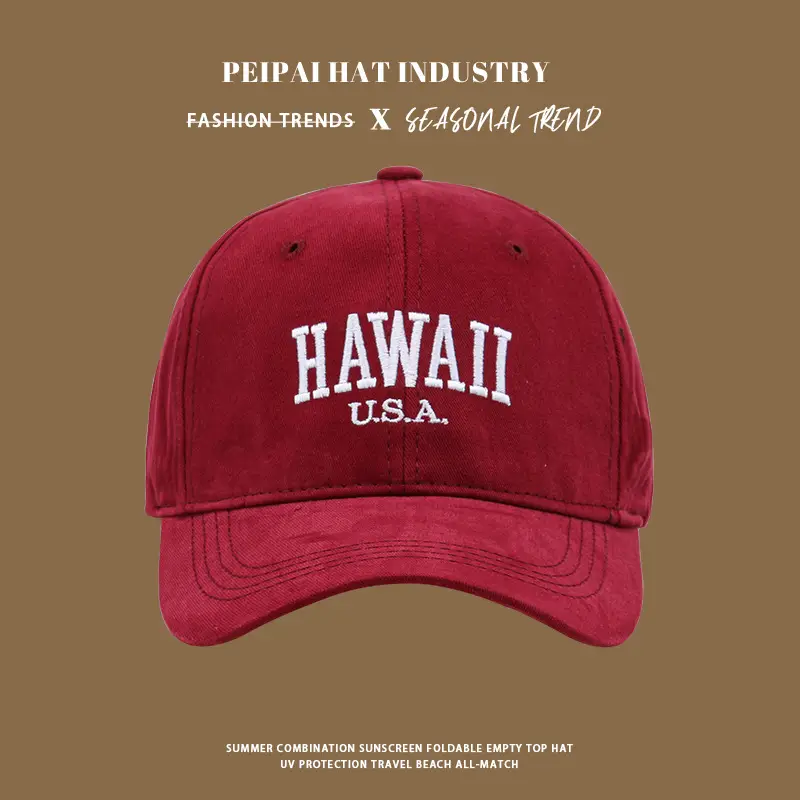Hawaii USA Sunscreen Cap Women Blue — feature 9