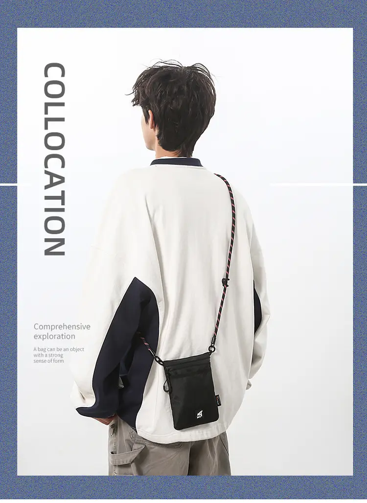 Small Black Satchel Crossbody Bag for Men — feature 1