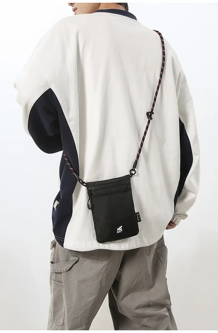 Small Black Satchel Crossbody Bag for Men — feature 12