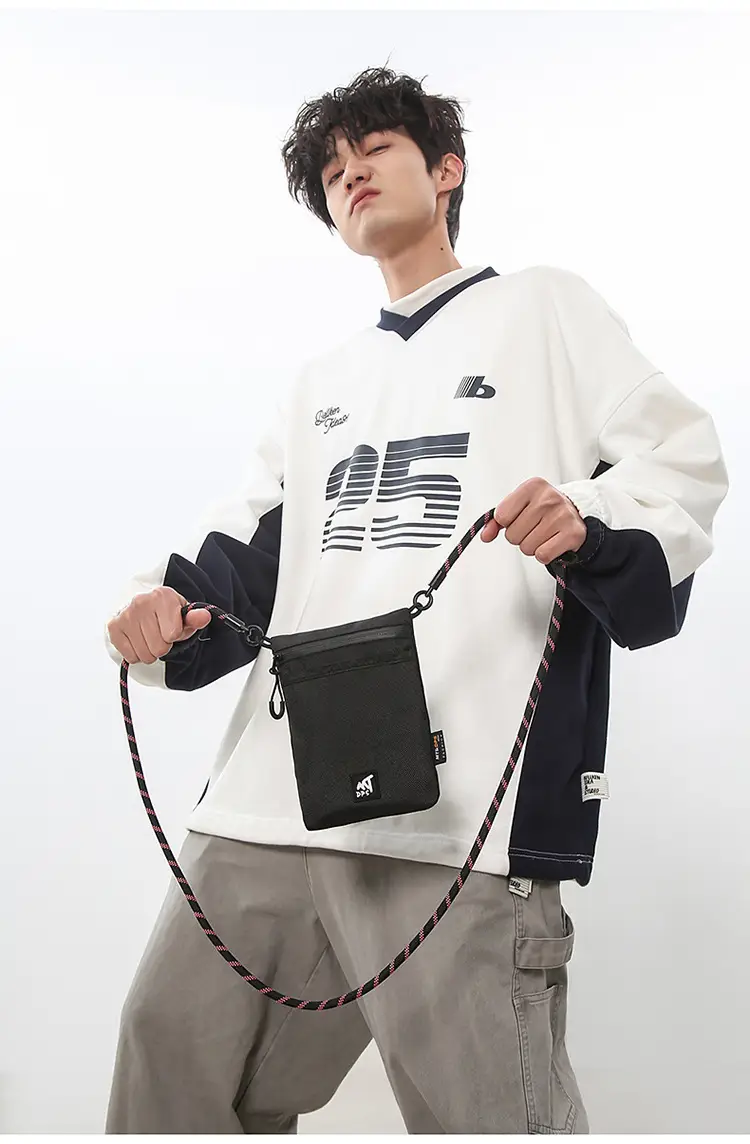 Small Black Satchel Crossbody Bag for Men — feature 13