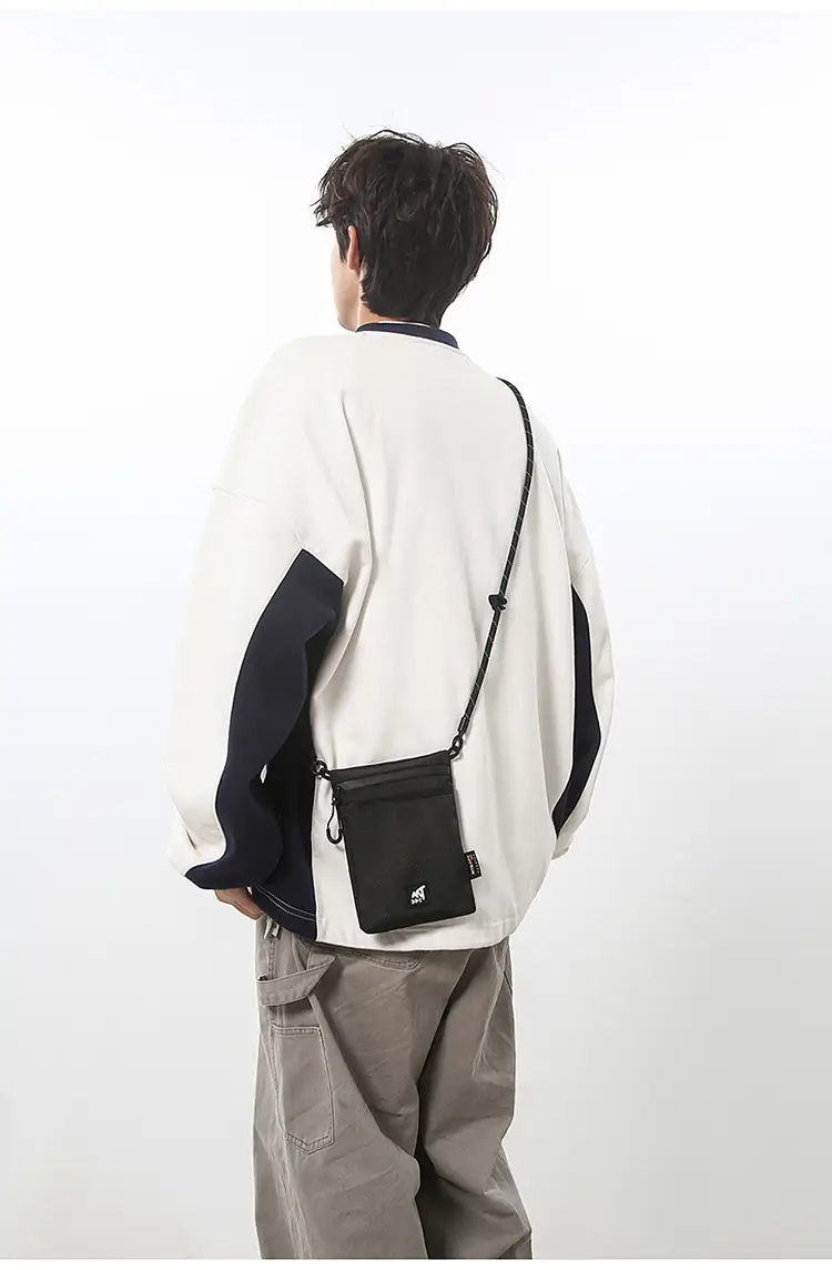 Small Black Satchel Crossbody Bag for Men — feature 25