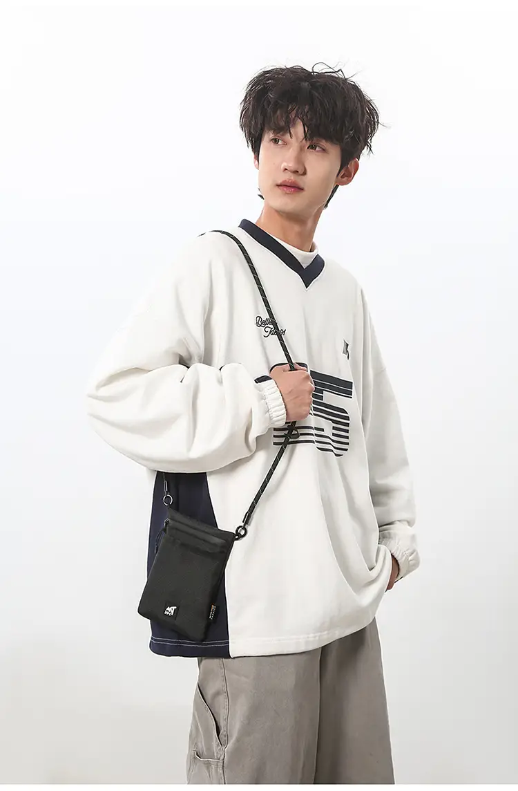 Small Black Satchel Crossbody Bag for Men — feature 26