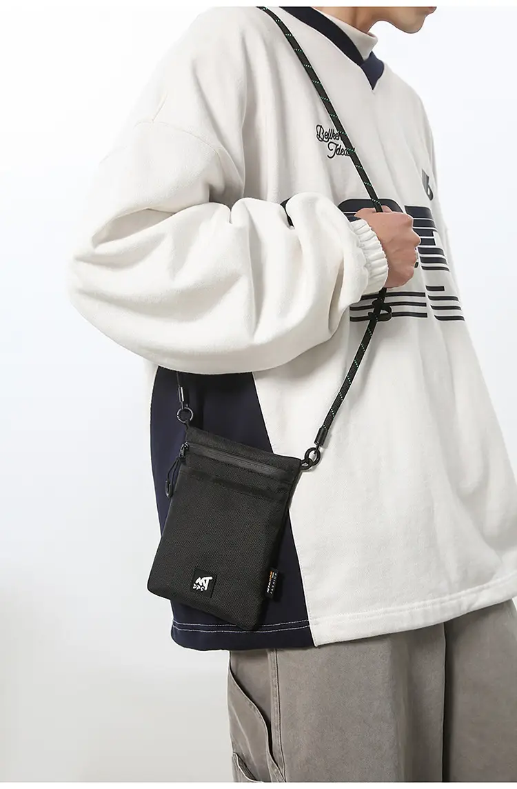 Small Black Satchel Crossbody Bag for Men — feature 27