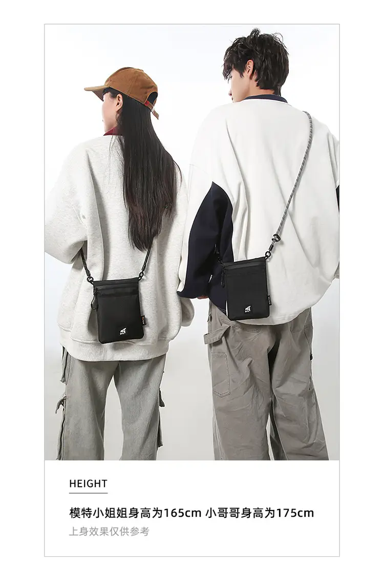 Small Black Satchel Crossbody Bag for Men — feature 3
