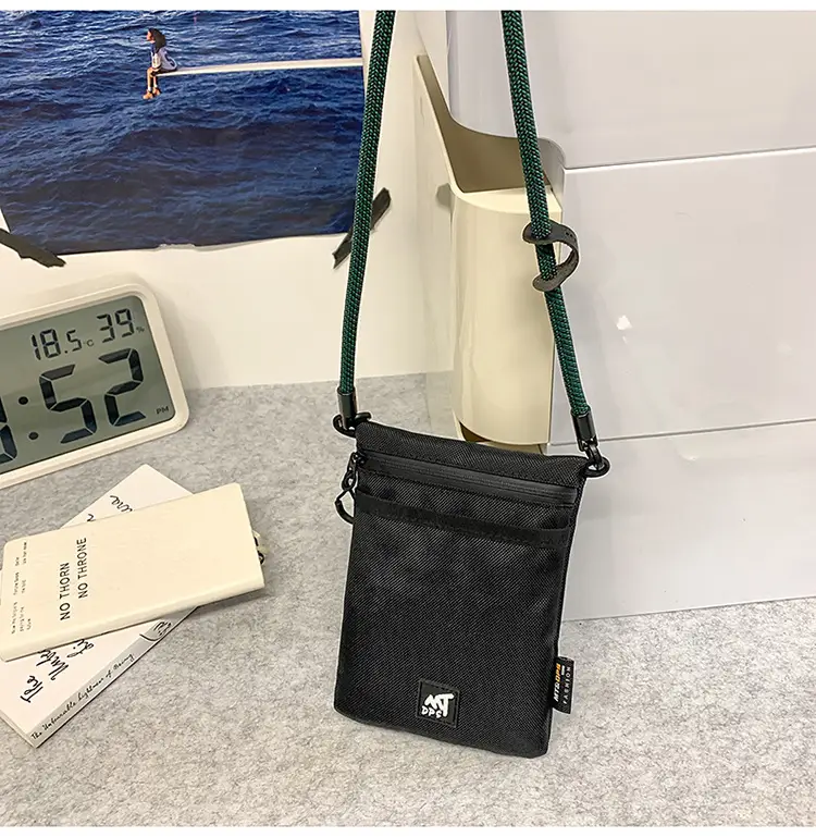 Small Black Satchel Crossbody Bag for Men — feature 34