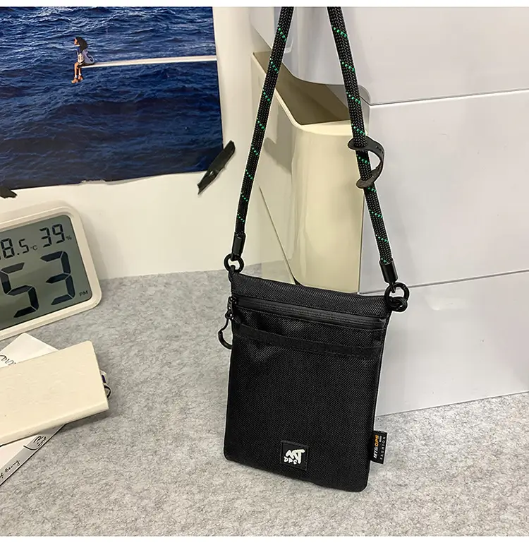 Small Black Satchel Crossbody Bag for Men — feature 35